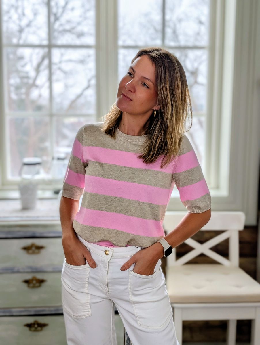Lizza Striped Knit Kaffe