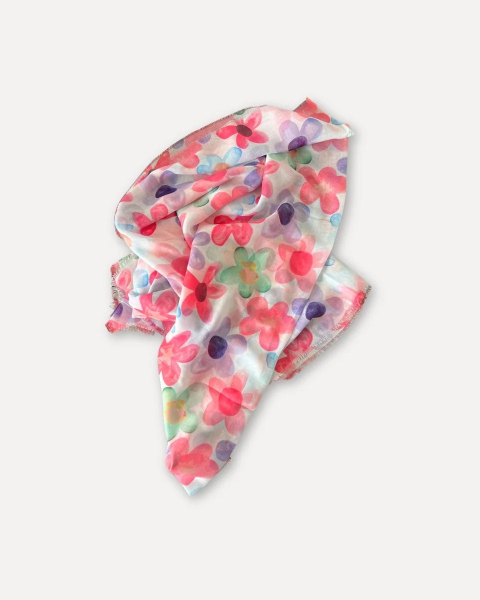 Mary Flower Scarf