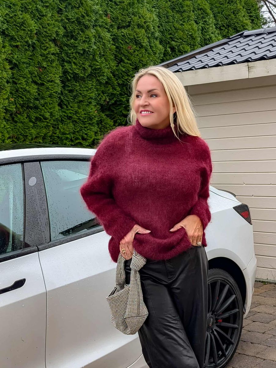Noeline High Neck Mohair Sweater