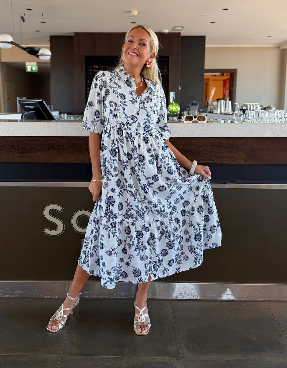 Amina Long Dress Kaffe