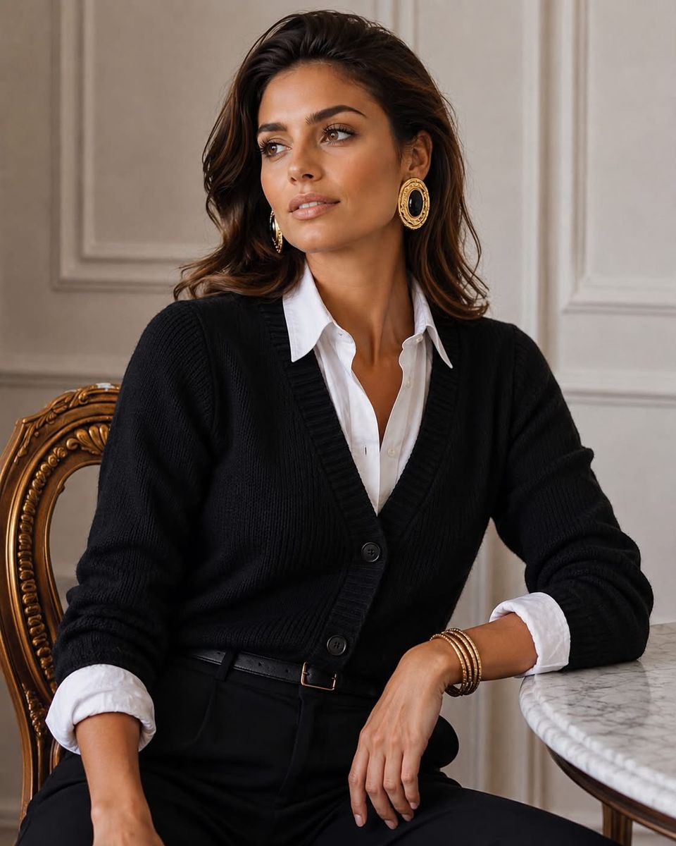 Black Golden Earrings