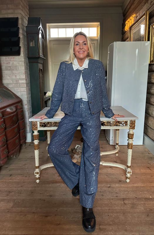 Codina High Waisted Pant Minus Str 34