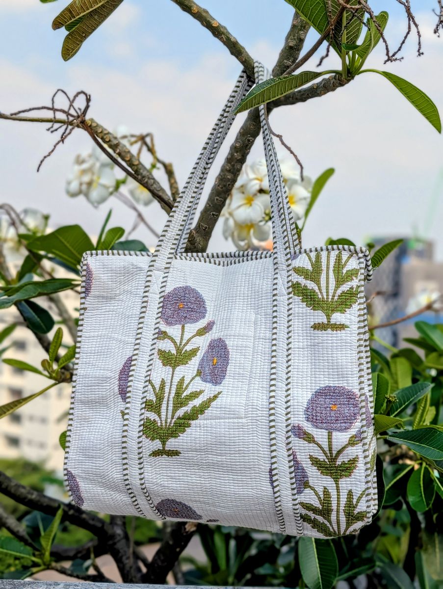 Lavender Cotton Bag