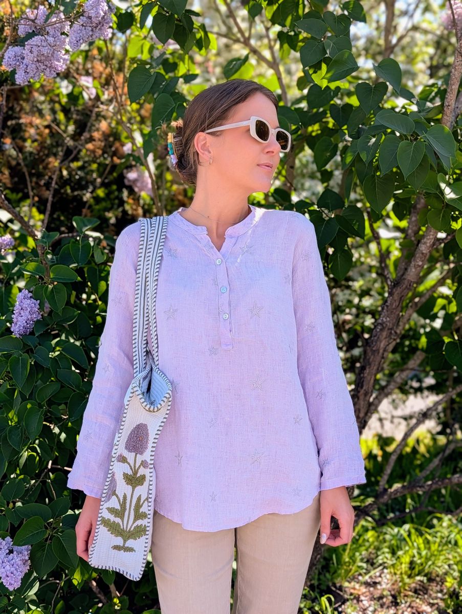 Star Linen Blouse