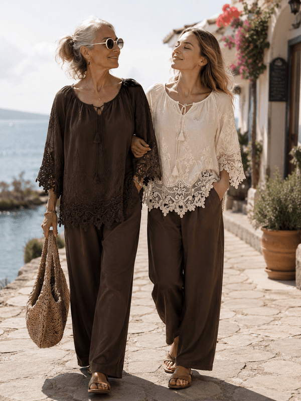 Lama Lace Blouse Reunion