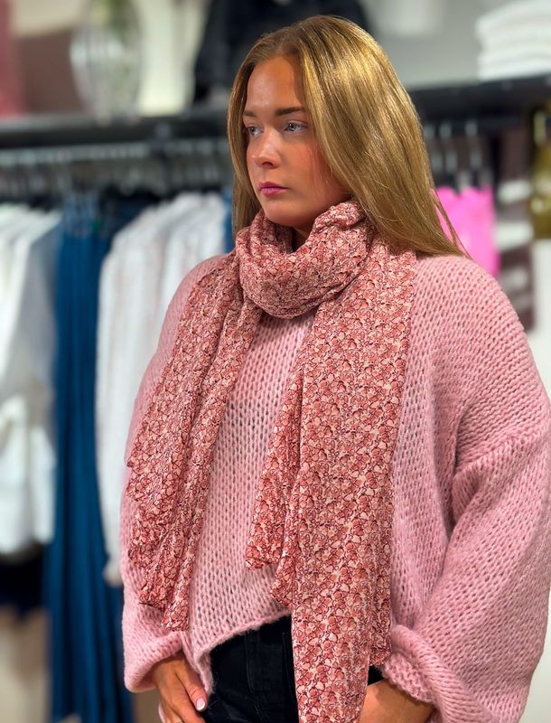 Pink Viscose Scarf