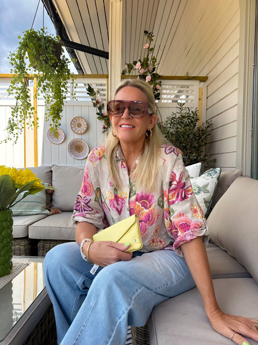 Heavenly Bloom Linen Shirt