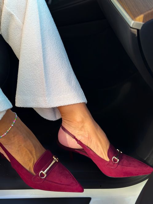 Hovedbilde Sling Back Velvet Heels