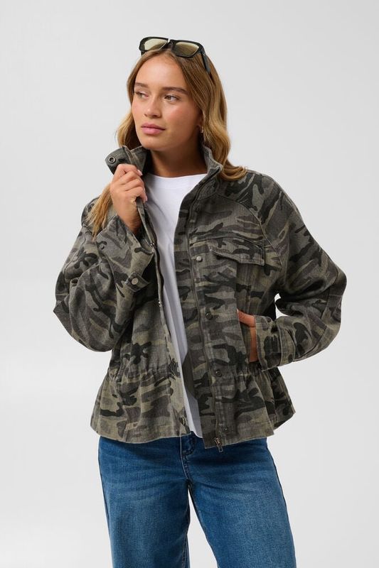 Liliana Cargo Jacket Kaffe 