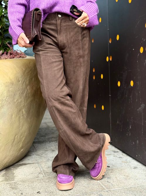 Hovedbilde Suede Pant Straight Leg Depeche